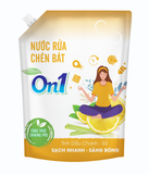  Nước Rửa Chén Bát On1 Thiên Nhiên Tinh Dầu Chanh - Sả  400-750g/ 1.4-3.2-3.5kg 