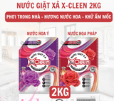 Nước giặt xả Xcleen 2in1 hương nước hoa quyến rũ, ngọt ngào, sạch vượt trội, thiếu nắng vẫn thơm dung tích 2-3.5kg 