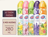  Xịt thơm phòng Lix hương thiên nhiên, phòng thơm mát tự nhiên lưu hương dài lâu chai 280ml 
