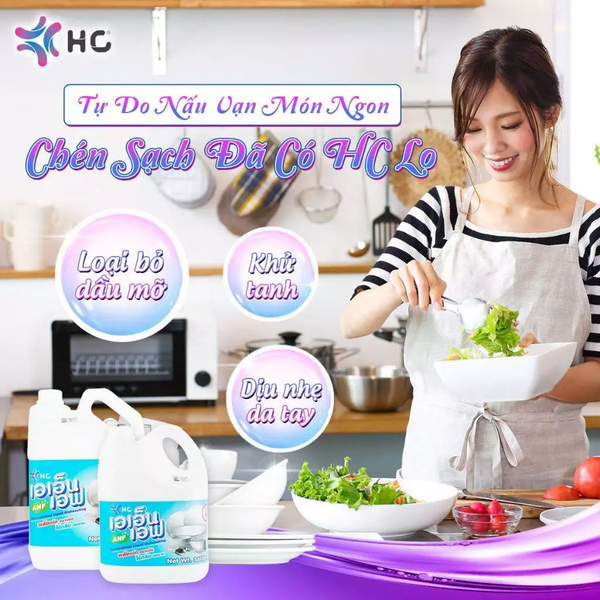 Nước Rửa Chén Bát HC ANF Không Mùi Thái Lan 3.6L 
