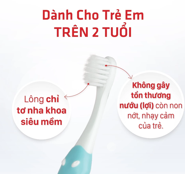  Bàn Chải Đánh Răng LIPZO Kids Step 1 Cao Cấp Công Nghệ Chỉ Tơ Nha Khoa Siêu Mềm Dành Cho Trẻ Em Trên 2 Tuổi 