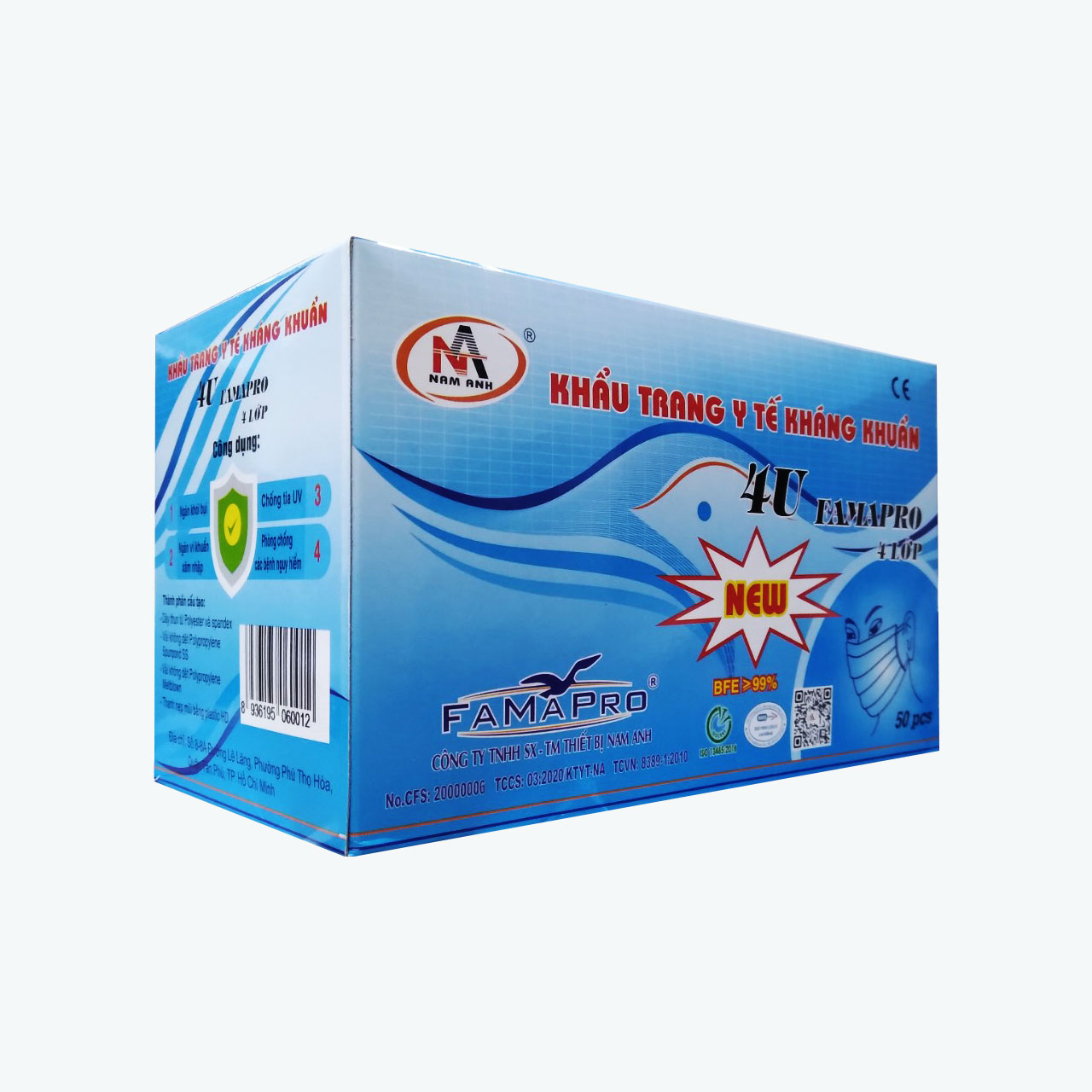  Khẩu trang y tế 4U Famapro 4 lớp 