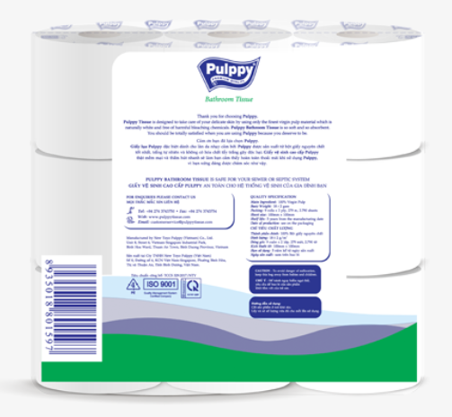 Giấy Lụa Cuộn Pulppy 9 Cuộn 
