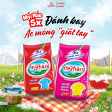  Bột Giặt 5X Đậm Đặc Mỹ Hảo Công Nghệ Châu Âu Nhanh Hòa Tan Trong Mọi Nguồn Nước Túi 3 - 6KG 