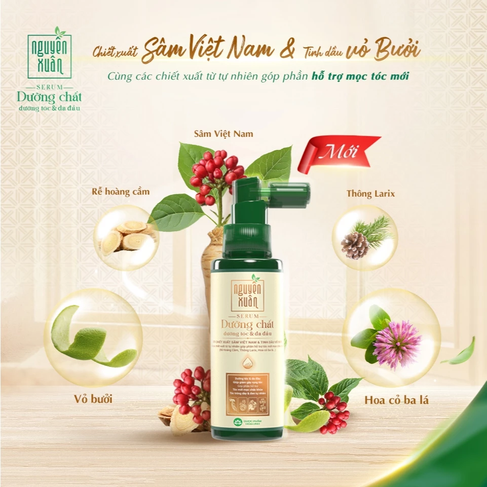  Serum Dưỡng chất Dưỡng Tóc và Da đầu Nguyên Xuân 90ml 