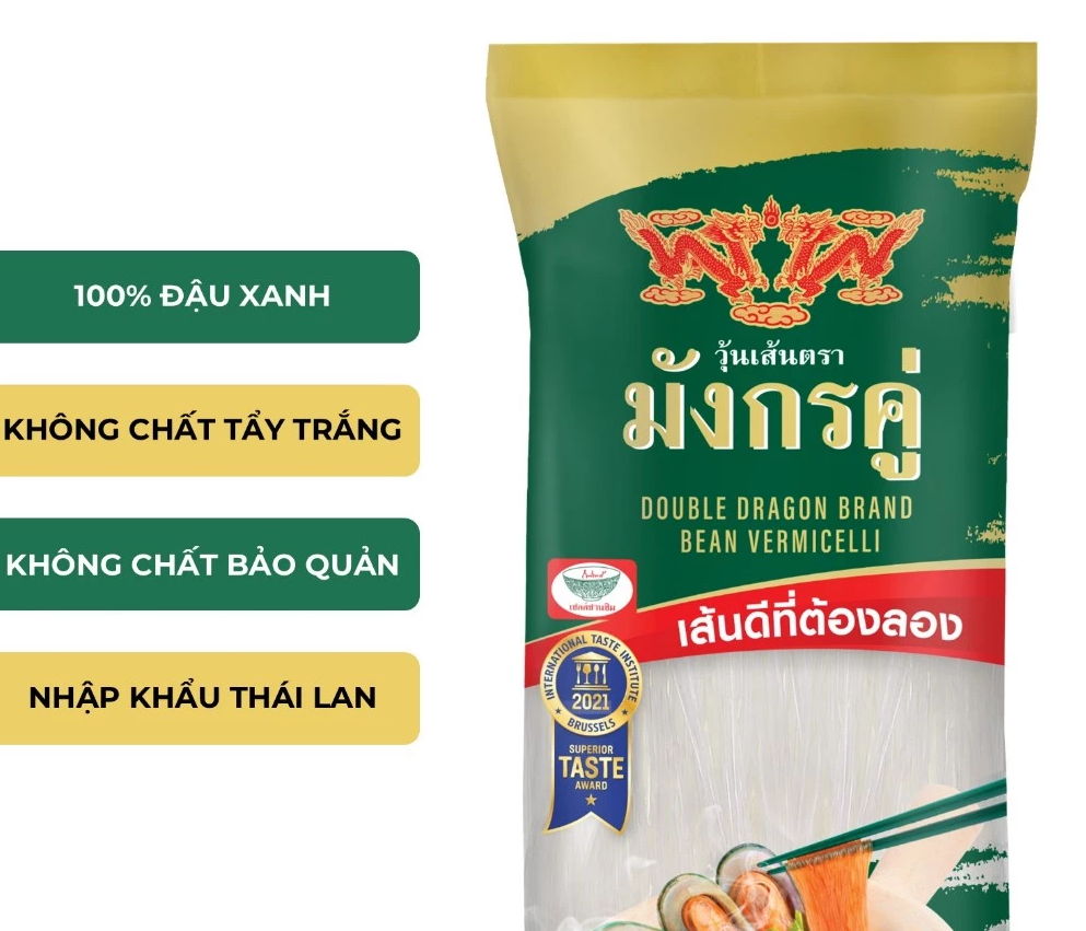  Miến Thái đậu xanh SONG LONG 200 g (Sợi nhỏ dai giòn - Đạt giải thưởng 