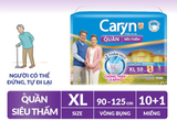  Tã/Bỉm Quần Người Lớn Caryn siêu thấm dành Cho Người Già Size XL 10 miếng 