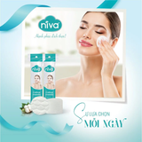  Túi 130 Miếng Bông Tẩy Trang Tròn CZ2 NIVA Bông Tự Nhiên 100% Mềm Mại An Toàn Cho Da Nhạy Cảm 