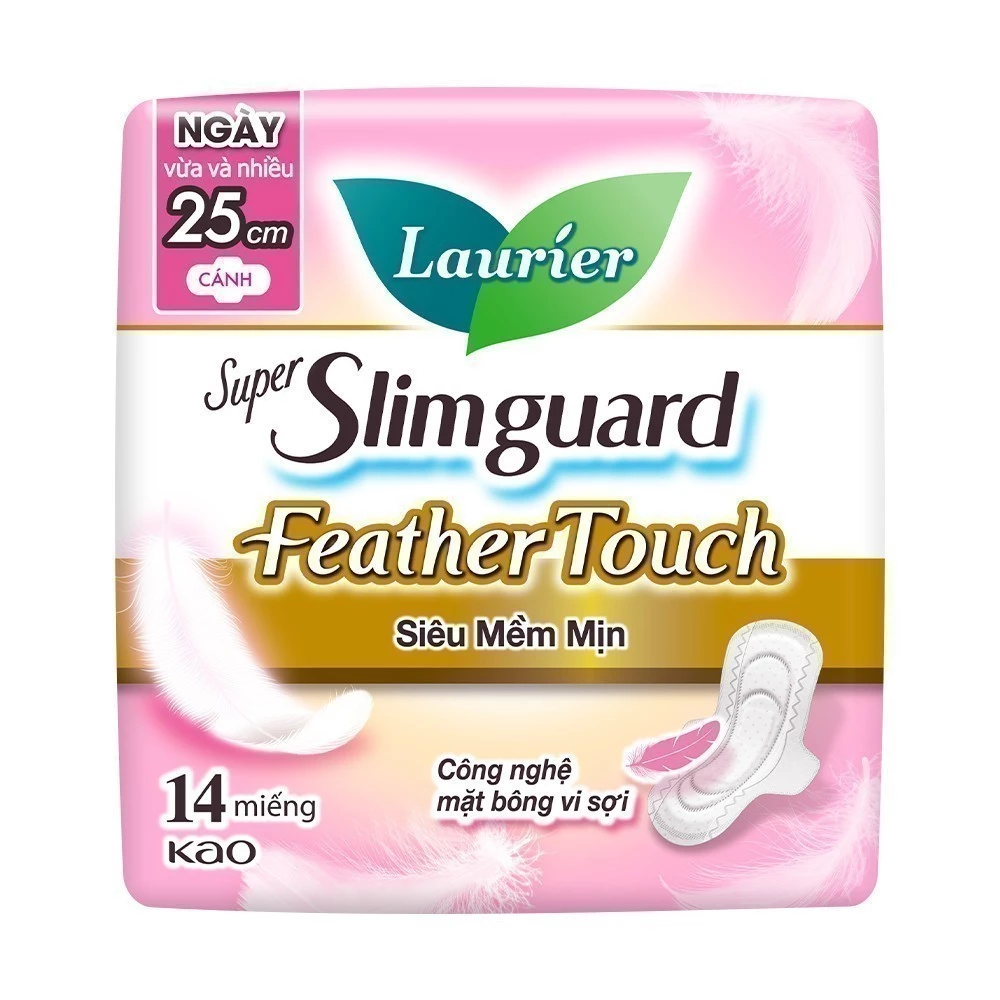  Băng vệ sinh Laurier Siêu Mềm Mịn Feather Touch 