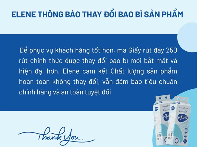  Khăn Giấy Lụa Rút Đáy Elene 250 Lần Rút 4 Lớp Mềm Mịn, Tiện Lợi, An Toàn (Giấy rút cỡ nhỏ) 