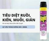  RAID Bình Xịt Côn Trùng, Xịt Muỗi Bảo Vệ Dài Lâu Hiệu Quả Tốt Duy Trì Trong 24h 800ml 