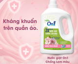  Nước giặt xả On1 chống lem màu hương Fresh Sakura 3.2Kg túi/ 3.3Kg can sạch khuẩn, khử mùi, kết hợp giặt xả 2 trong 1 