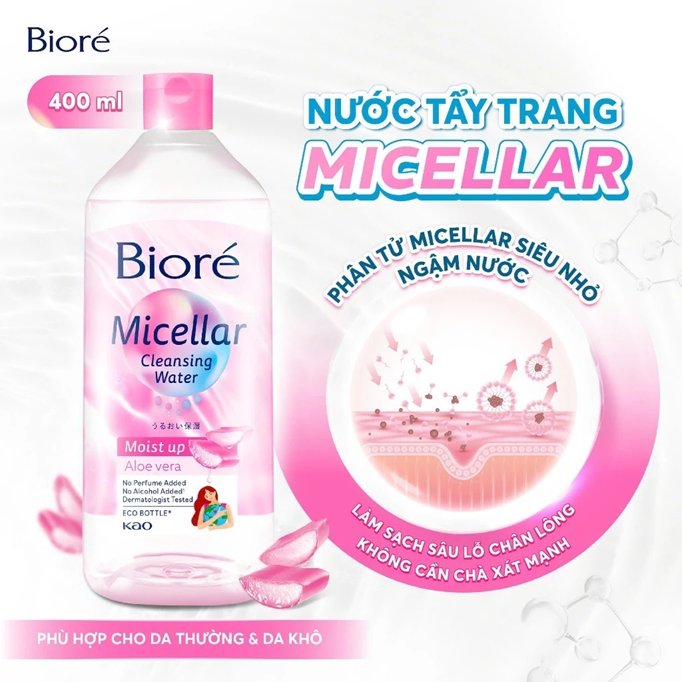  Biore Nước Tẩy Trang Hoàn Hảo Dưỡng Ẩm Make Up Remover Perfect Cleansing Water 400ml 