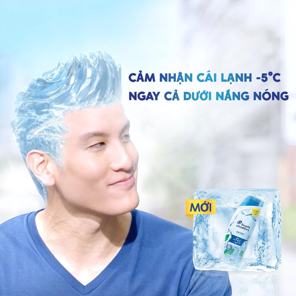  Dầu Gội Sạch Gàu HEAD & SHOULDERS Sub Zero Băng Lạnh - Chai 800 ml 