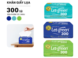  Khăn Giấy Lụa LET-GREEN 300 Tờ/Bao, 2 Lớp/Tờ 