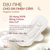  Băng vệ sinh mỏng có cánh Sofy Organic 23cm 100% Cotton 15 miếng 