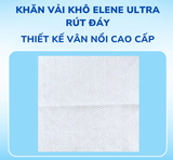  Gói 560g 200 Tờ Khăn Vải Elene Ultra Đa Năng, Dai Bền, Thấm Hút, Dịu Nhẹ Da 