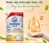  Túi Nước Rửa Chén Bát Gốc Thực Vật EZ CLEAN 1,2kg - Sạch nhanh dầu mỡ, mùi tanh, dịu nhẹ cho da tay 