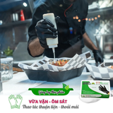  Găng Tay Nấu Ăn TTGLOVES Chất Liệu Cao Su Nitrile Không Bột Màu Đen (Hộp 100 Chiếc) 