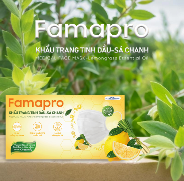  Khẩu trang tinh dầu Famapro 50 cái / hộp 