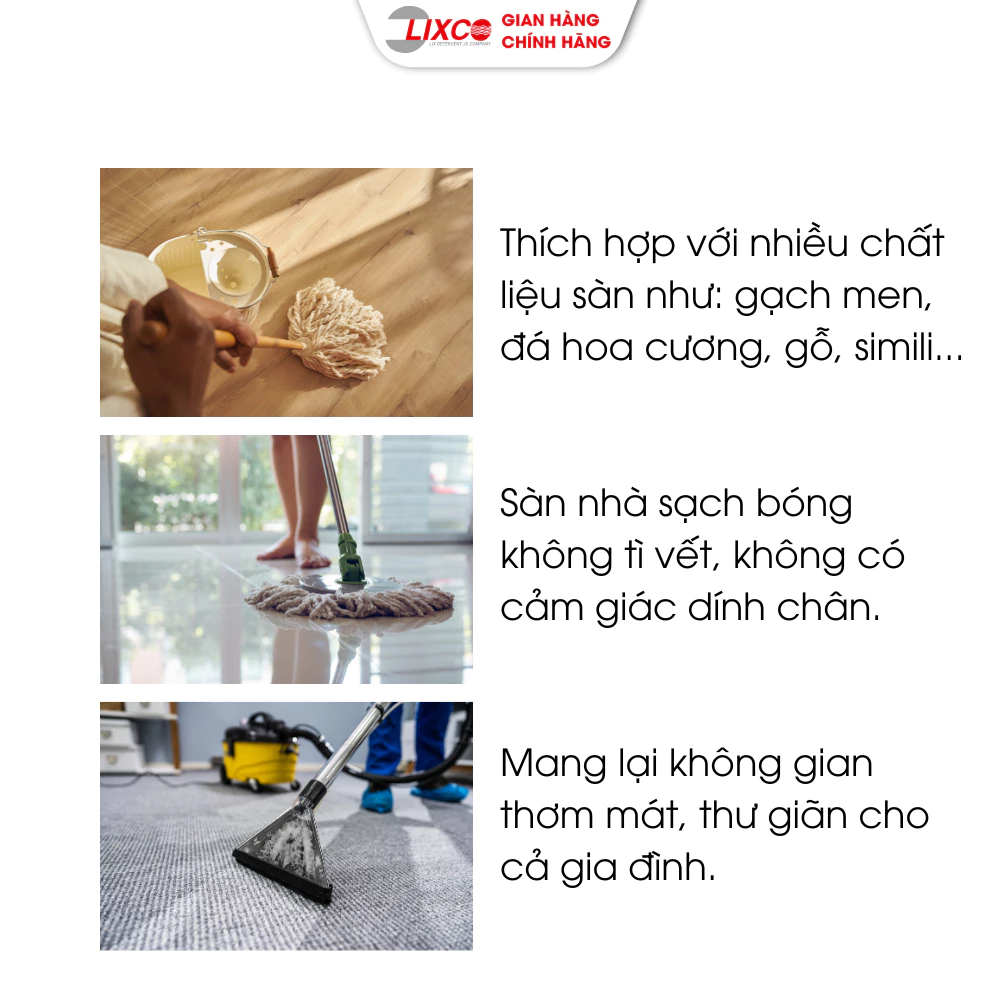  Nước Lau Sàn Lix Hương Nắng Hạ 3.6 Lít Thơm Mát Sạch Sáng Bóng An Toàn 