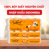  Giấy vệ sinh Sếu 10 cuộn 4 lớp mềm mịn siêu dai chính hãng 