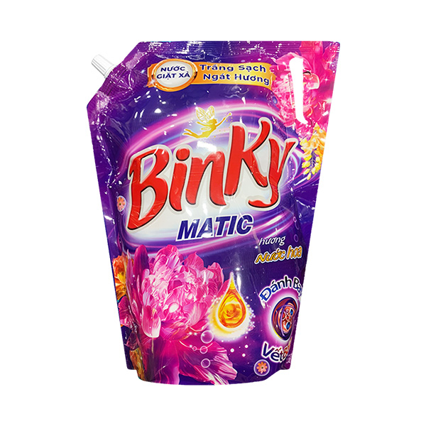  Nước Giặt BINKY MATIC Hương Nước Hoa Màu Tím 3.1-3.3-3.6kg 