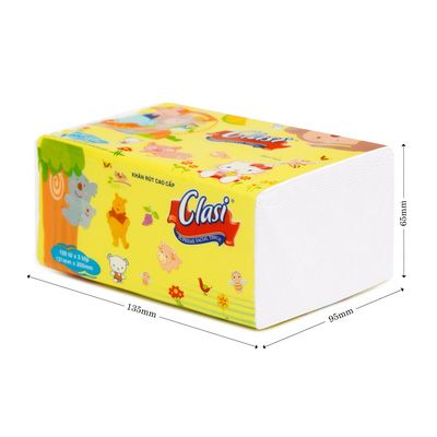  Khăn giấy rút cao cấp Clasi con khỉ, 8 gói/lốc 