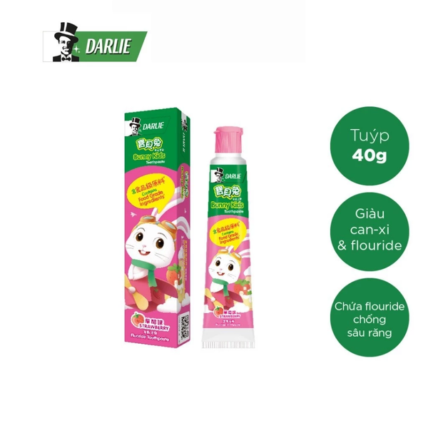  Kem Đánh Răng Darlie Ngừa Sâu Răng Trẻ Em Hương Dâu 40g 