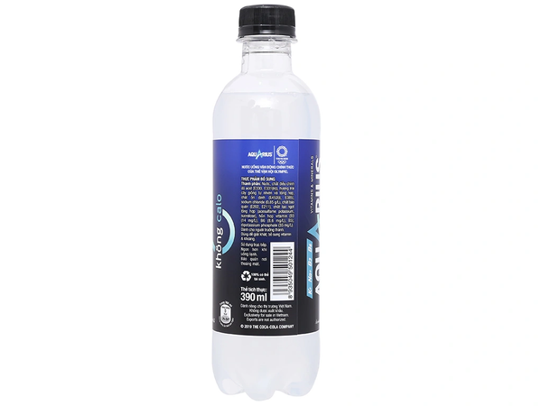  Nước Điện Giải Bù Khoáng Không Đường Aquarius Zero 390ml/Chai 