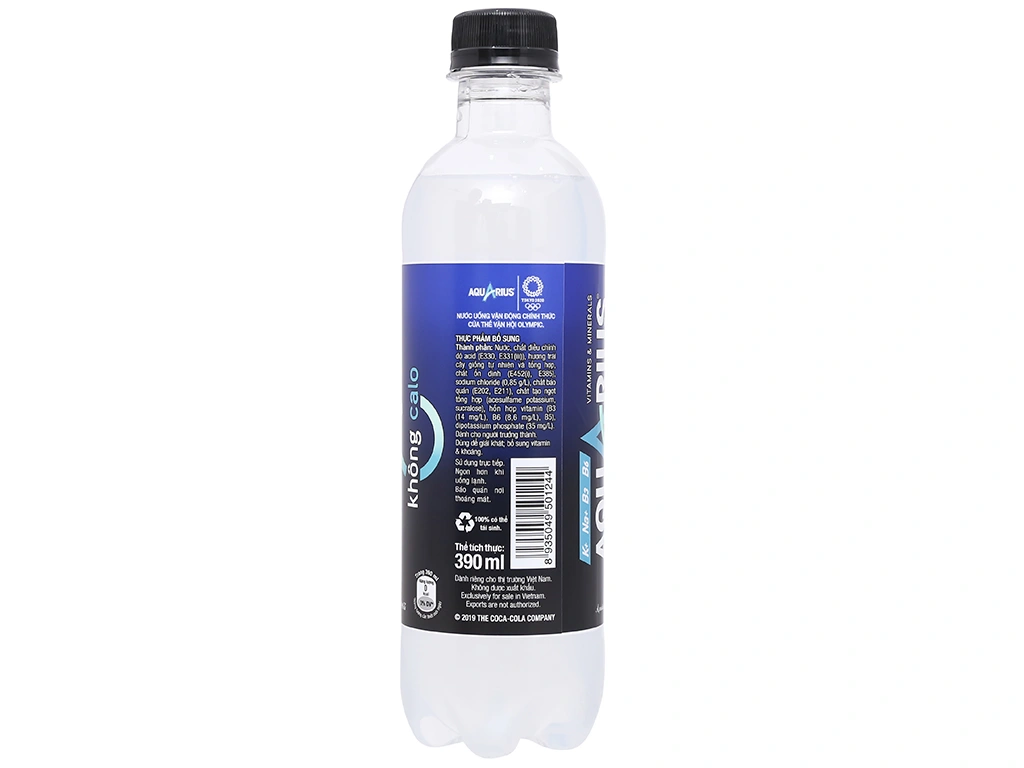  Nước Điện Giải Bù Khoáng Không Đường Aquarius Zero 390ml/Chai 