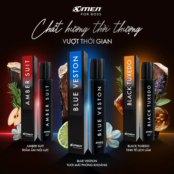 Nước Hoa Nam Cao Cấp XMen for Boss EDP chai 9ml, Hương Thơm Lịch Lãm, Lưu Hương 48H, Quà Tặng Bạn Trai 