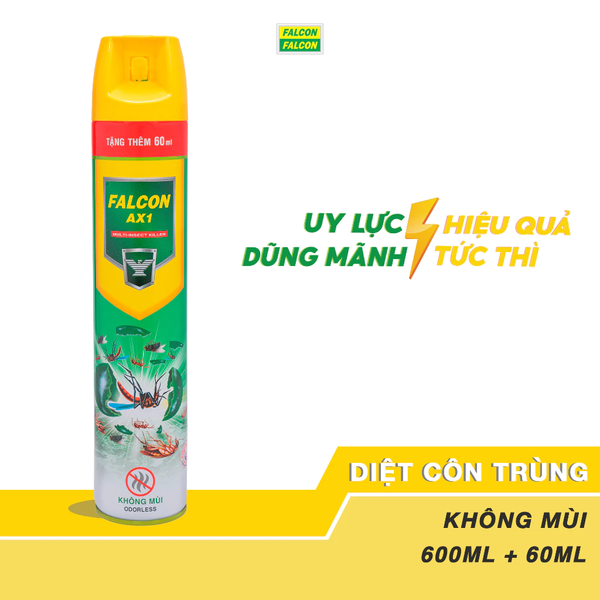  Bình xịt côn trùng FALCON không mùi 300-600ml 