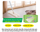  Khăn Ướt Lau Sàn LET-GREEN Kháng Khuẩn, Đuổi Kiến, Phòng Mạt 12 Tờ/Bao 
