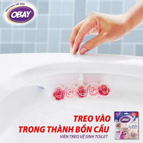  Viên treo vệ sinh Toilet Obay hương hoa anh đào 50g 