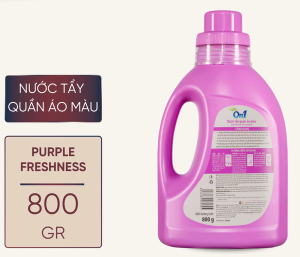  Nước tẩy quần áo màu On1 400-800g khử mùi hôi ẩm mốc lưu hương thơm mát 