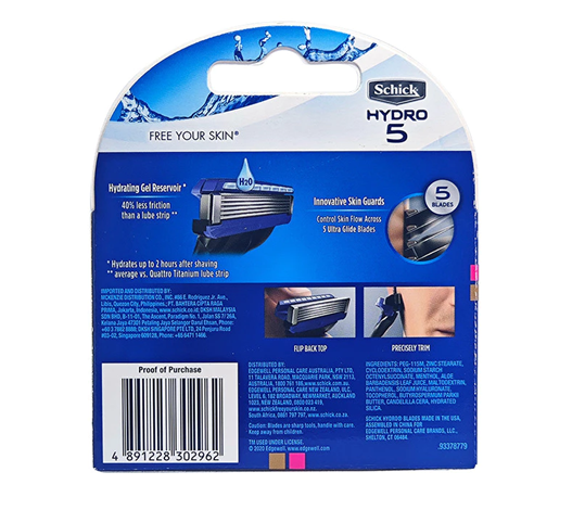  Lưỡi Dao Cạo Schick Dành Cho Nam Hydro 5 4S 