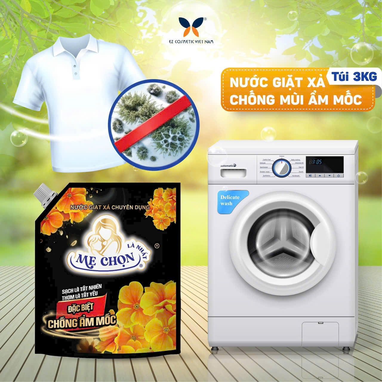  NƯỚC GIẶT XẢ MẸ CHỌN LÀ NHẤT 500G - 3KG LÀM SẠCH VƯỢT TRỘI, GIỮ HƯƠNG THƠM LÂU DÀI 