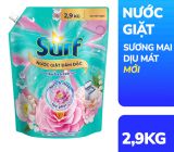  Nước giặt Surf túi 2.9kg đủ hương, sạch thơm lâu phai 
