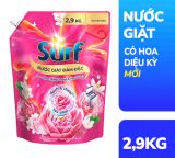  Nước giặt Surf túi 2.9kg đủ hương, sạch thơm lâu phai 