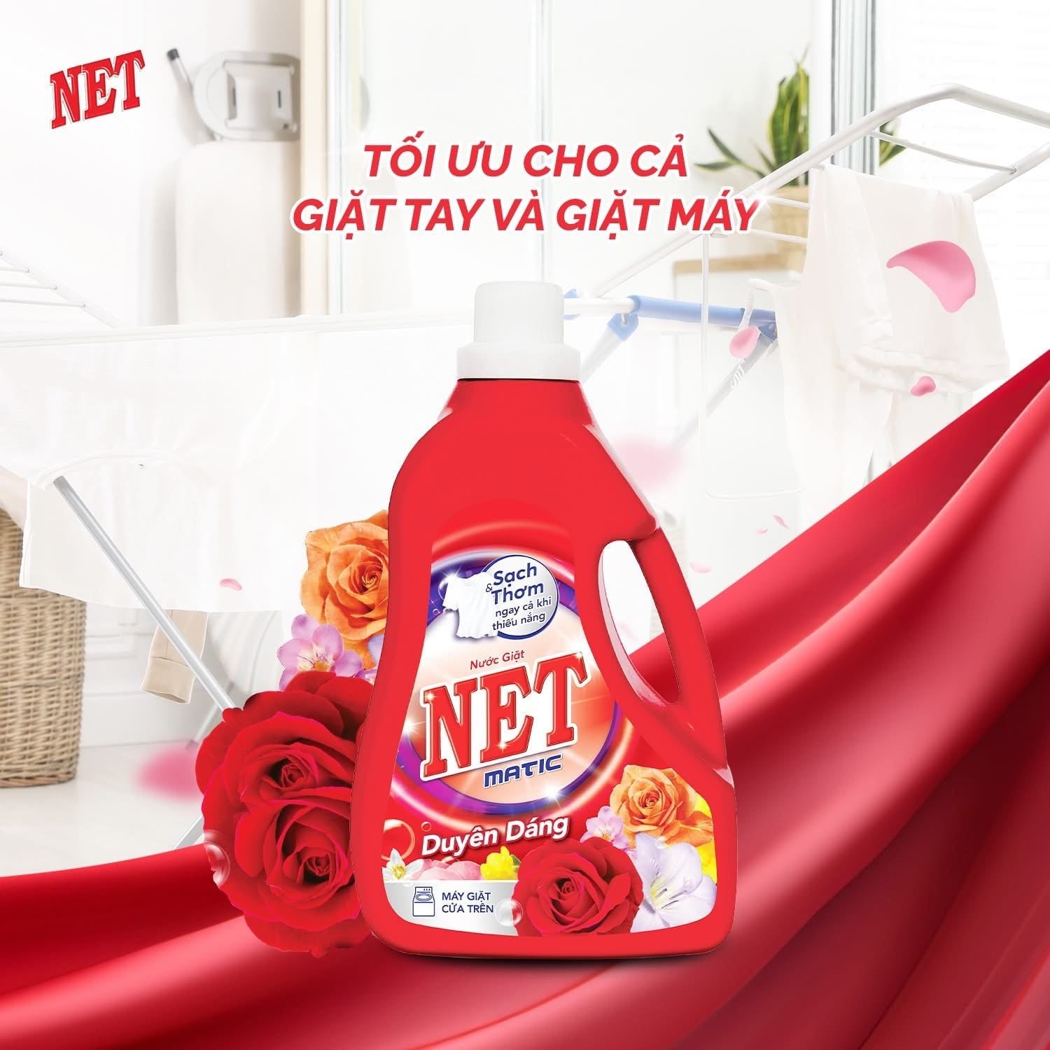  Nước giặt NET Matic chai x 3.3kg 