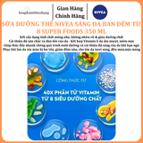  Sữa Dưỡng Thể NIVEA Sáng Da Ban Đêm từ 8 Super Foods 350 ml 
