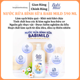  Nước Rửa Bình Sữa Cho Bé Babi Mild Utensil Cleaner 590 ml 