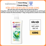  Dầu gội sạch gàu Clear đánh bay gàu & nhờn ngứa, sảng khoái cả ngày dài 630g 