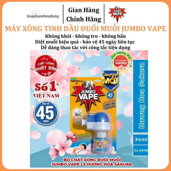  Máy xông tinh dầu đuổi muỗi - Lọ tinh dầu đuổi muỗi của Công ty Jumbo Nhật Bản 