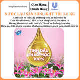  Nước Lau Sàn Sunlight Tinh Dầu Thảo Mộc Sạch Bóng Túi 3.6 Kg 