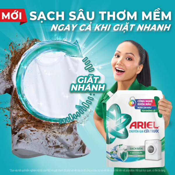  Nước Giặt ARIEL Chuyên Gia Cửa Trước Ngăn Lem Màu Hương Nắng Sớm/ Sen & Nhài/ Đam Mê Túi 3.05 - 3.2 KG 