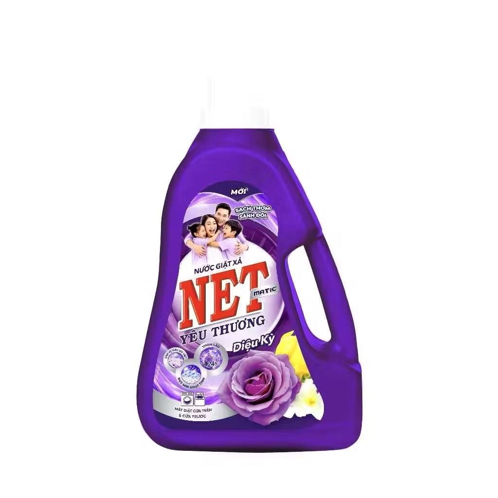  Nước giặt xả NET Matic yêu thương diệu kỳ can 3kg 