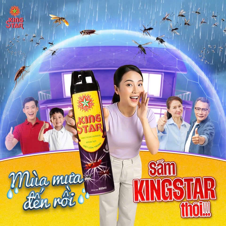  Bình xịt KINGSTAR Diệt Côn Trùng 600ml Hương Oải hương 