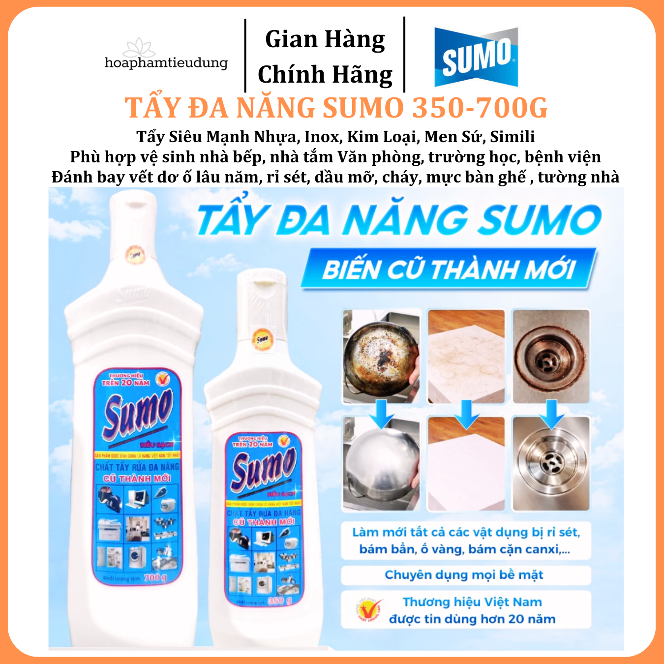  Tẩy Đa Năng Sumo 350-700g 